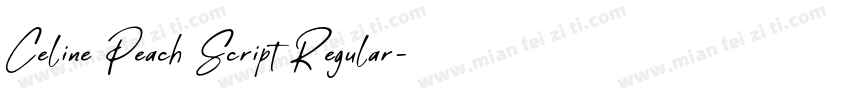Celine Peach Script Regular字体转换